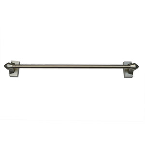 Versailles - Tringle à Rideau Magnétique, Longueur Ajustable de 15" à 28", Fixation Solide, Étain - Simple Boutique