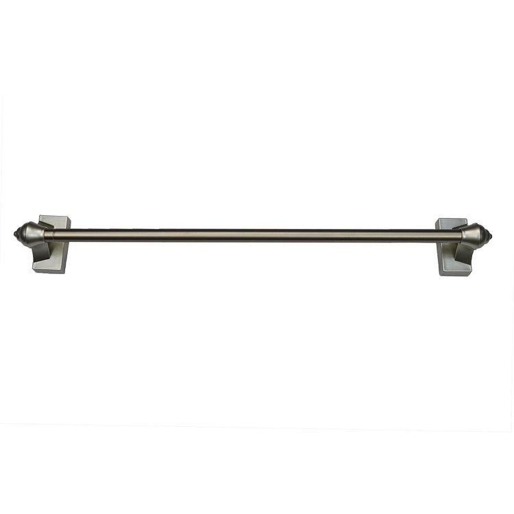 Versailles - Tringle à Rideau Magnétique, Longueur Ajustable de 15" à 28", Fixation Solide, Étain - Simple Boutique