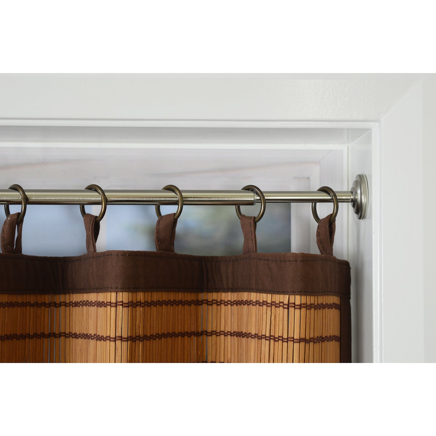 Versailles - Tringle à Rideau à Tension, Longueur Ajustable, Installation Sans Outils, Argenté (3 Grandeurs Disponibles) - Simple Boutique