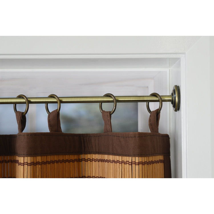Versailles - Tringle à Rideau à Tension, Longueur Ajustable, Installation Sans Outils, Laiton (3 Grandeurs Disponibles) - Simple Boutique