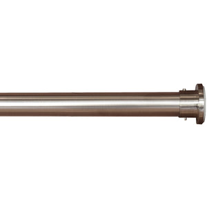 Versailles - Tringle à Tension pour Rideau DUO en Acier Inoxydable, Intérieur/Extérieur, Longueur Ajustable, Argenté (3 Grandeurs Disponibles) - Simple Boutique