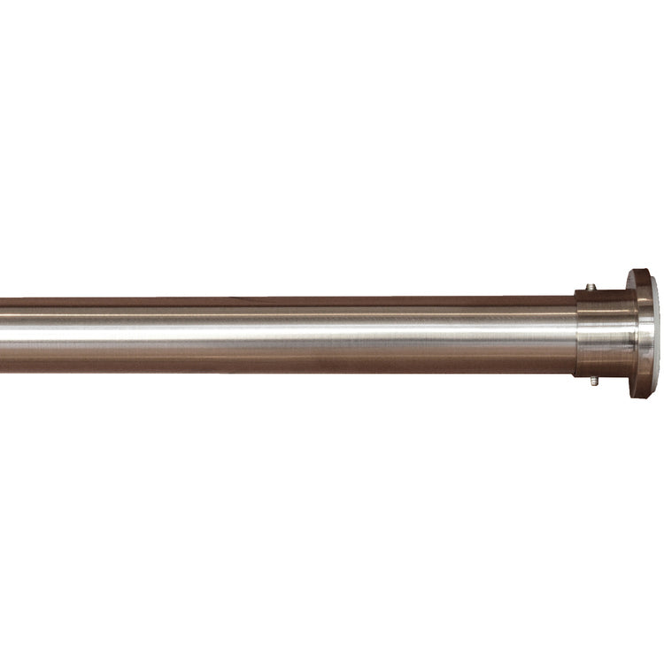 Versailles - Tringle à Tension pour Rideau DUO en Acier Inoxydable, Intérieur/Extérieur, Longueur Ajustable, Argenté (3 Grandeurs Disponibles) - Simple Boutique