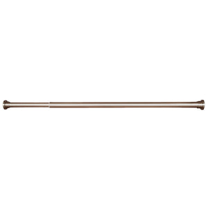 Versailles - Tringle à Tension pour Rideau DUO en Acier Inoxydable, Intérieur/Extérieur, Longueur Ajustable, Argenté (3 Grandeurs Disponibles) - Simple Boutique