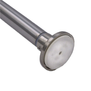 Versailles - Tringle à Tension pour Rideau en Acier Inoxydable, Intérieur/Extérieur, Longueur Ajustable, Argenté (3 Grandeurs Disponibles) - Simple Boutique