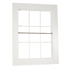 Versailles - Tringle à Tension pour Rideau en Acier Inoxydable, Intérieur/Extérieur, Longueur Ajustable, Argenté (3 Grandeurs Disponibles) - Simple Boutique