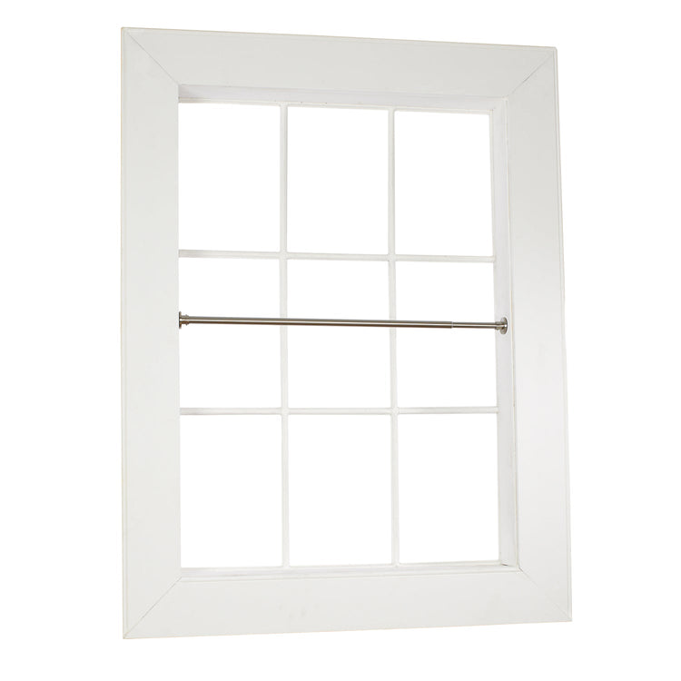 Versailles - Tringle à Tension pour Rideau en Acier Inoxydable, Intérieur/Extérieur, Longueur Ajustable, Argenté (3 Grandeurs Disponibles) - Simple Boutique