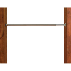 Versailles - Tringle à Tension pour Rideau en Acier Inoxydable, Intérieur/Extérieur, Longueur Ajustable, Argenté (3 Grandeurs Disponibles) - Simple Boutique