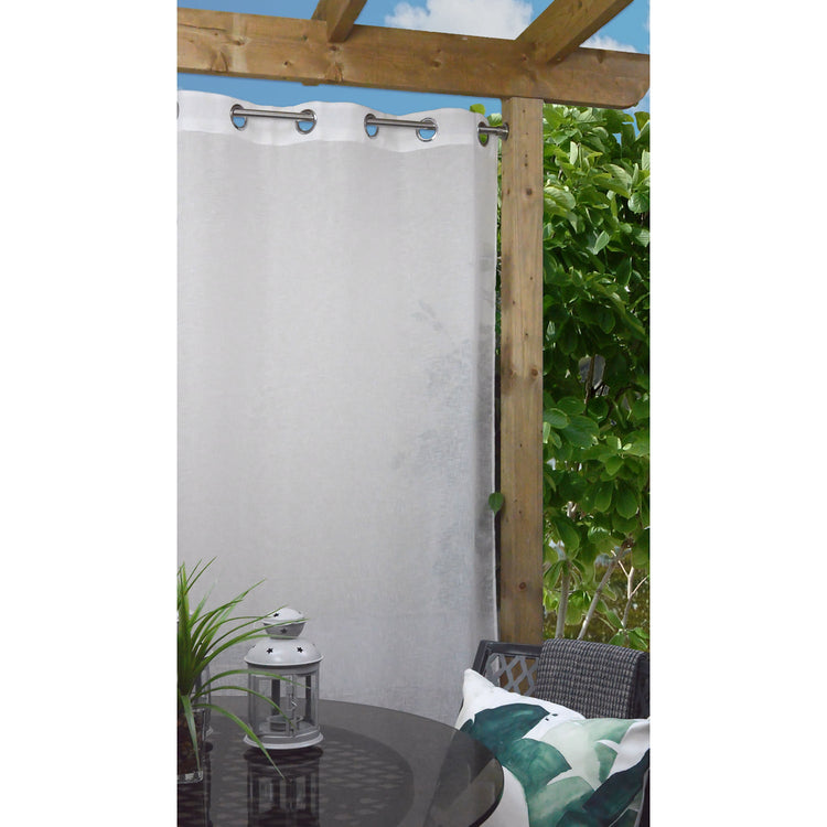 Versailles - Tringle à Tension pour Rideau en Acier Inoxydable, Intérieur/Extérieur, Longueur Ajustable, Argenté (3 Grandeurs Disponibles) - Simple Boutique