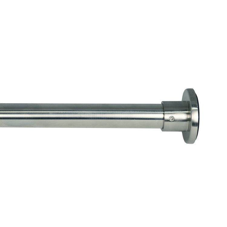 Versailles - Tringle à Tension pour Rideau en Acier Inoxydable, Intérieur/Extérieur, Longueur Ajustable, Argenté (3 Grandeurs Disponibles) - Simple Boutique