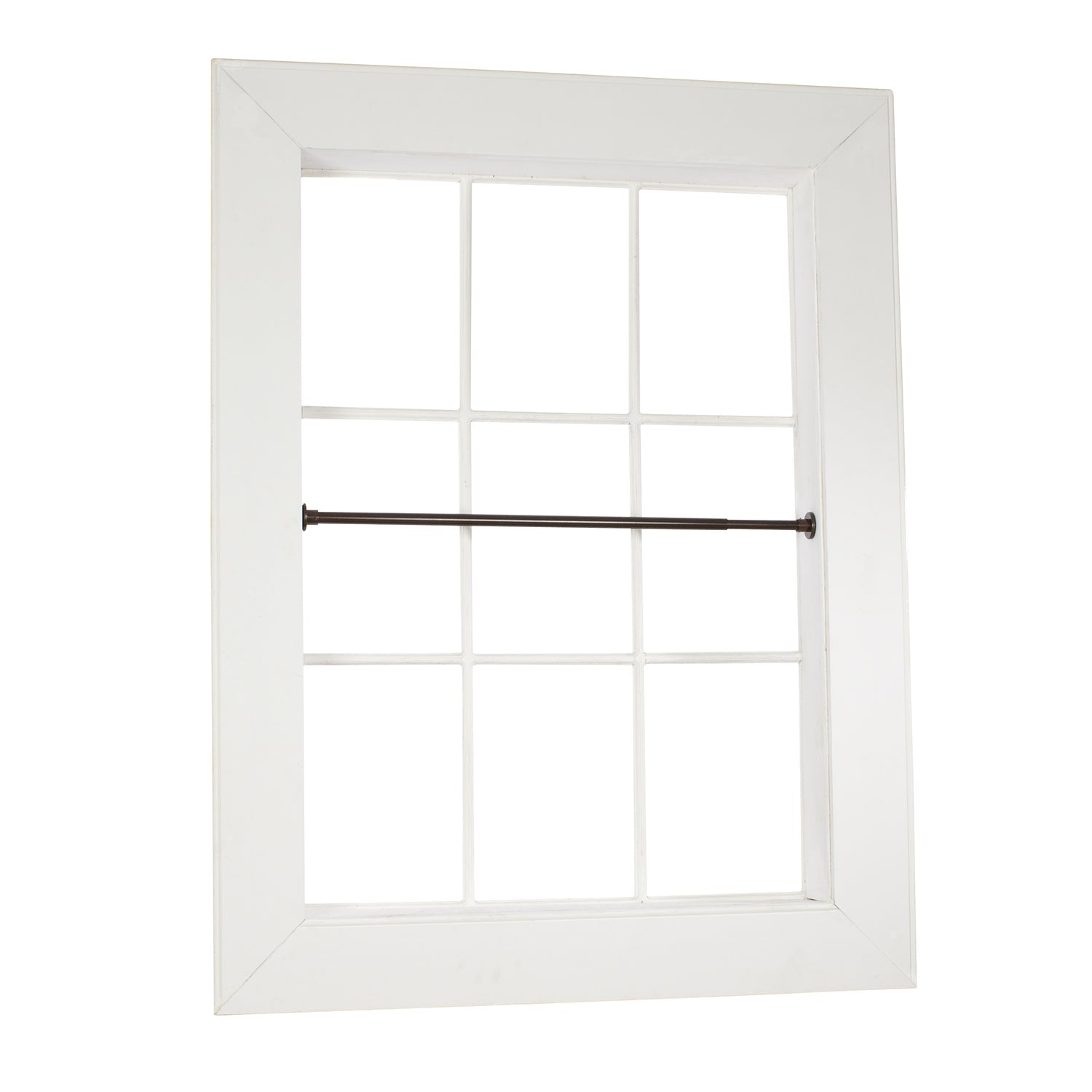 Versailles - Tringle à Tension pour Rideau en Acier Inoxydable, Intérieur/Extérieur, Longueur Ajustable, Brun (3 Grandeurs Disponibles) - Simple Boutique
