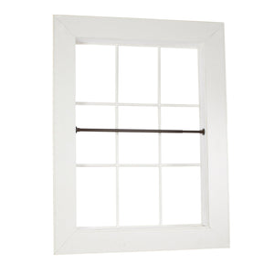 Versailles - Tringle à Tension pour Rideau en Acier Inoxydable, Intérieur/Extérieur, Longueur Ajustable, Brun (3 Grandeurs Disponibles) - Simple Boutique