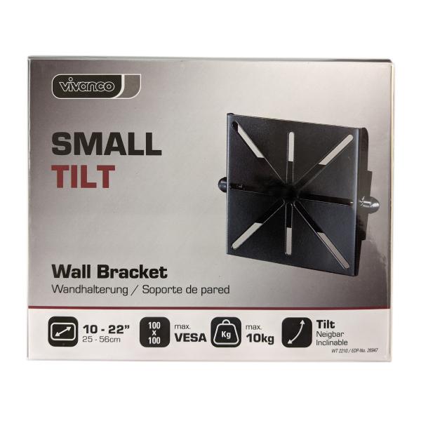 Vivanco Support Mural Inclinable pour Téléviseur de 10 à 22 po, jusqu'à 10 kg, Noir - 26947 - Simple Boutique