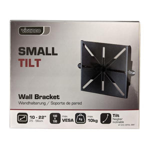 Vivanco Support Mural Inclinable pour Téléviseur de 10 à 22 po, jusqu'à 10 kg, Noir - 26947 - Simple Boutique