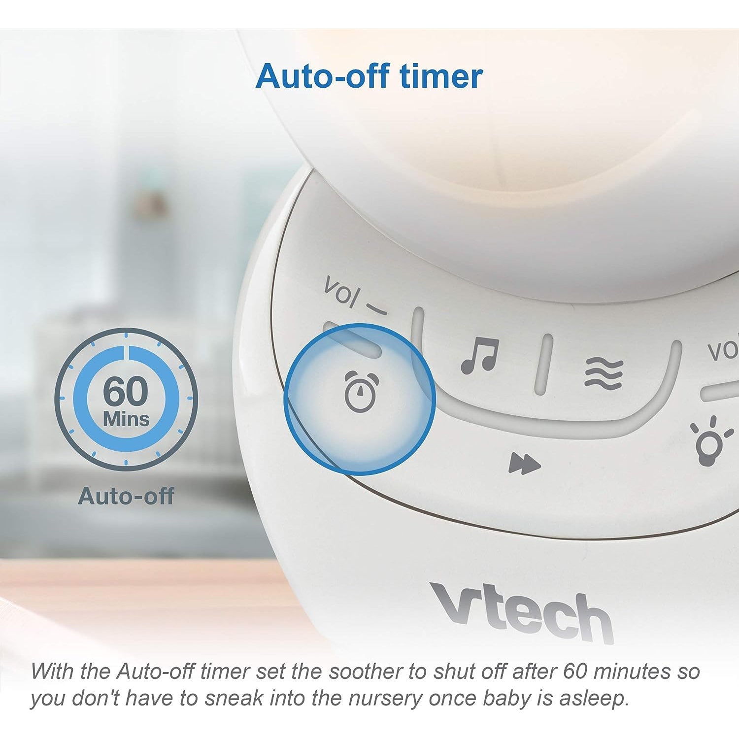Vtech - Dispositif Sonore Apaisant Portatif pour Bébé Myla le Singe, Berceuse et Veilleuse - Simple Boutique