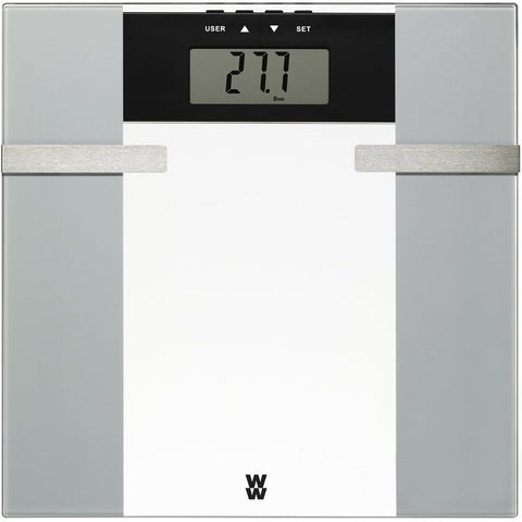 Weight Watcher - Pèse-Personne Numérique en Verre avec Analyse Corporelle, Capacité Maximum de 182kg