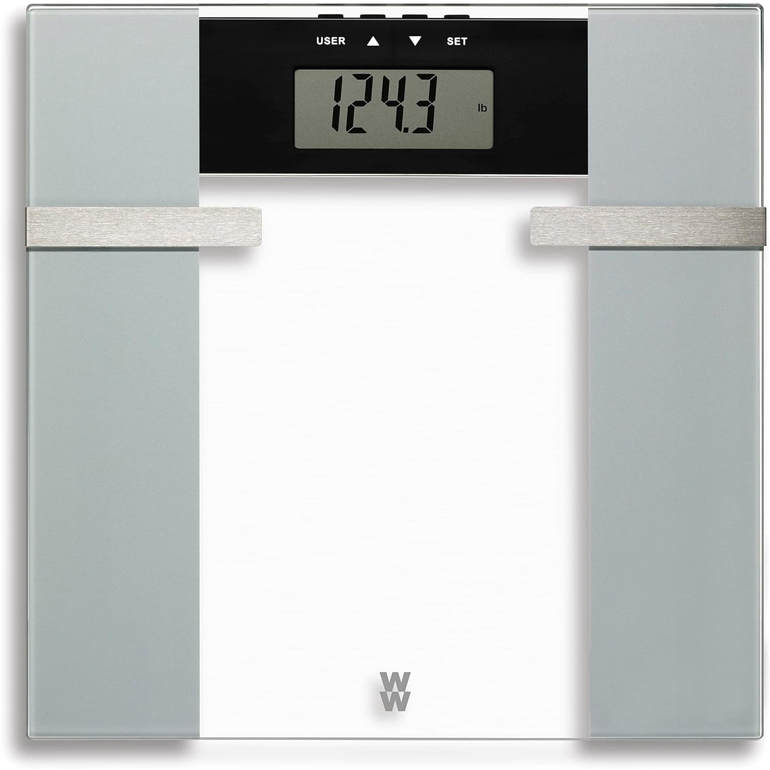 Weight Watcher - Pèse-Personne Numérique en Verre avec Analyse Corporelle, Capacité Maximum de 182kg - Simple Boutique