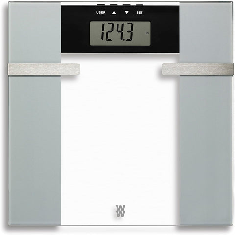 Weight Watcher - Pèse-Personne Numérique en Verre avec Analyse Corporelle, Capacité Maximum de 182kg