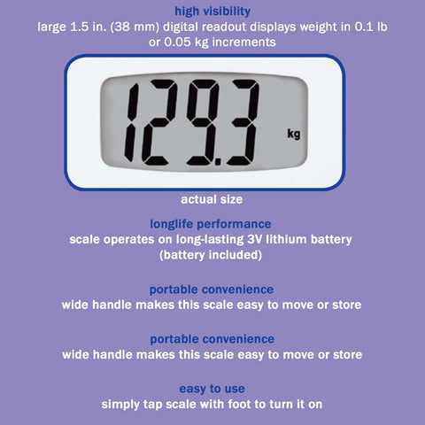 Weight Watcher - Pèse-Personne/Balance Numérique Portable, Capacité Maximum de 182kg