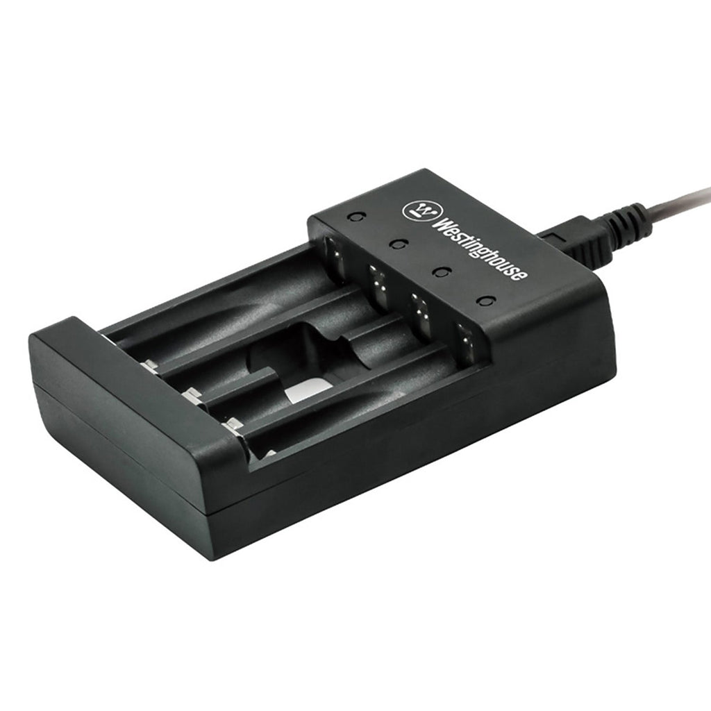 Westinghouse - Chargeur de Batteries Rapide AA et AAA, Alimentation USB