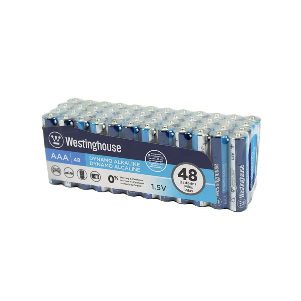 Westinghouse - Ensemble de 48 Batteries Alcalines Dynamo AAA