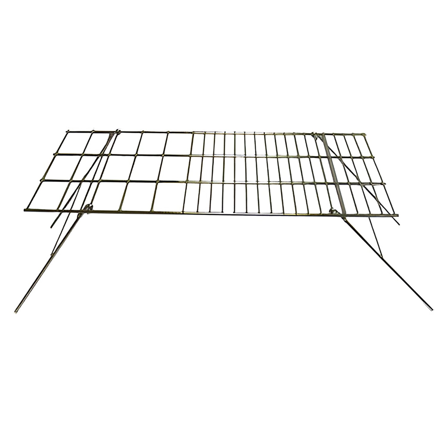World Famous - Grille de Cuisson Antiadhésive pour Feu de Camps, Pieds Rabattables - Simple Boutique