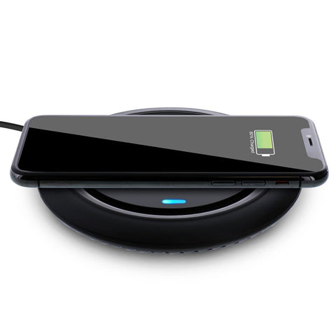 Xtreme - Chargeur Sans-Fil pour Téléphone, 10 Watts, Indicateur LED, Noir