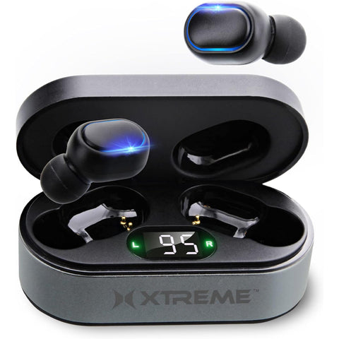 Xtreme - Écouteurs Intra-Auriculaires Bluetooth avec Boitier de Recharge, Noir