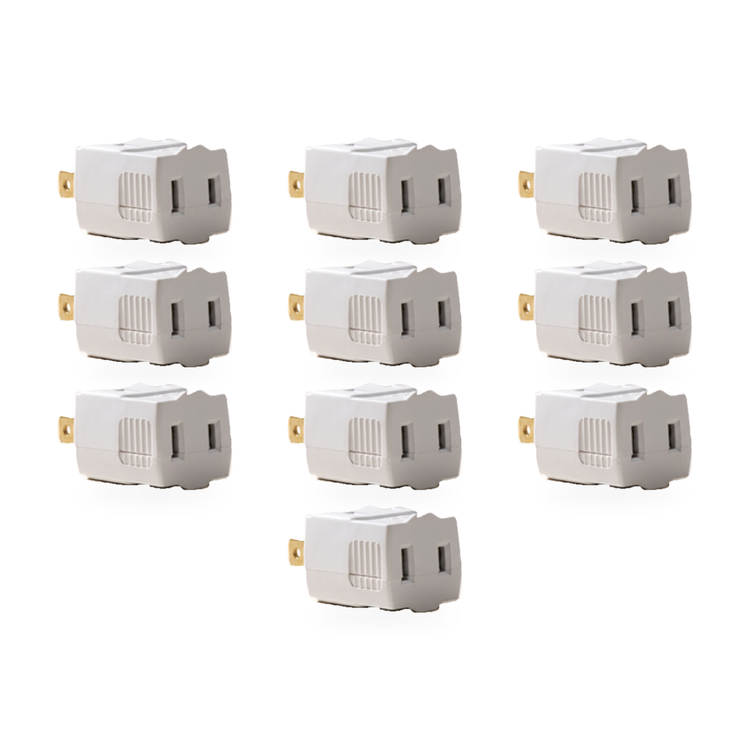 Xtricity Adaptateur mural polarisé multiprise 3 prises - Lot de 10 - Simple Boutique