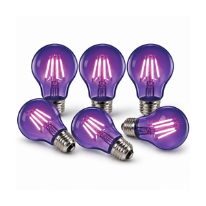 Xtricity Ampoule DEL A19 - 4 W, lumière noire - Lot de 6 - Simple Boutique