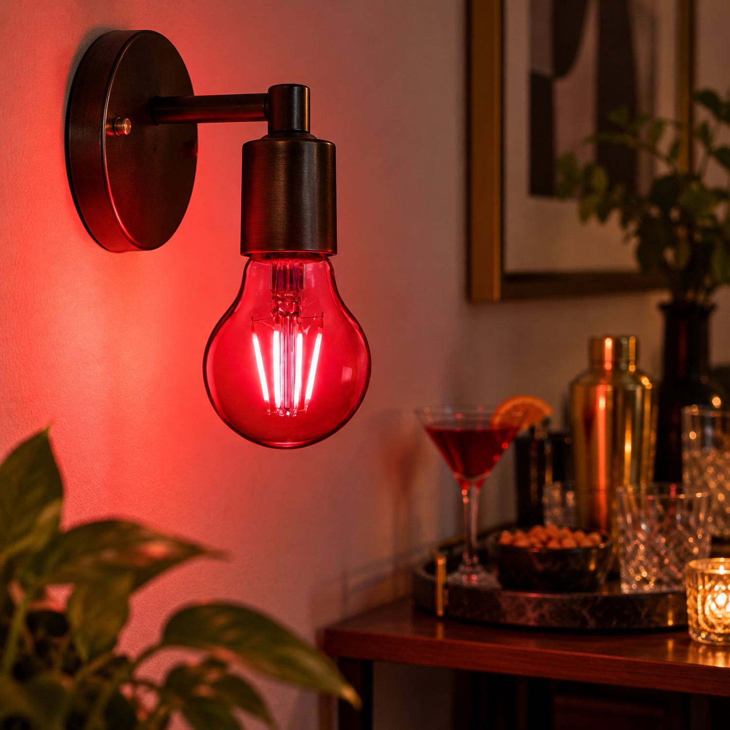 Xtricity Ampoule DEL A19 - 4,5 W, rouge, à intensité variable - Lot de 6 - Simple Boutique