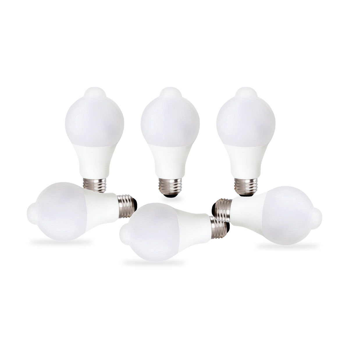 Xtricity Ampoule DEL A19 à détecteur de mouvement - 9W, équivalent 60W, 800 lumens, blanc doux 3000K, non gradable - Lot de 6 - Simple Boutique