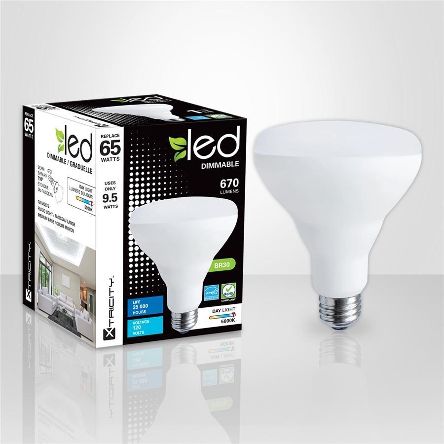 Xtricity Ampoule DEL BR30/9.5W/120V/E26/670L/ES/ lum du jour 5000k graduelle 1 Un. - Simple Boutique