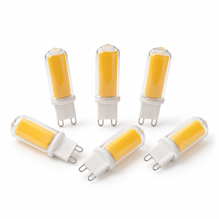 Xtricity Ampoule DEL G9 Capsule - 4,5W, équiv. 60W, 6000K Lumière du jour très froide, Gradable - Lot de 6 - Simple Boutique