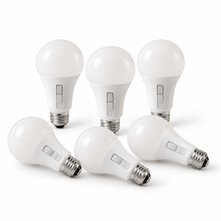 Xtricity Ampoule à changement de couleur A19 DEL - 5 W, interrupteur intégré, culot E26 - Lot de 6 - Simple Boutique
