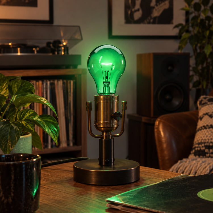 Xtricity Ampoule festive A19 - 60W verte, incandescente, culot moyen E26, simple - Lot de 6 - Simple Boutique