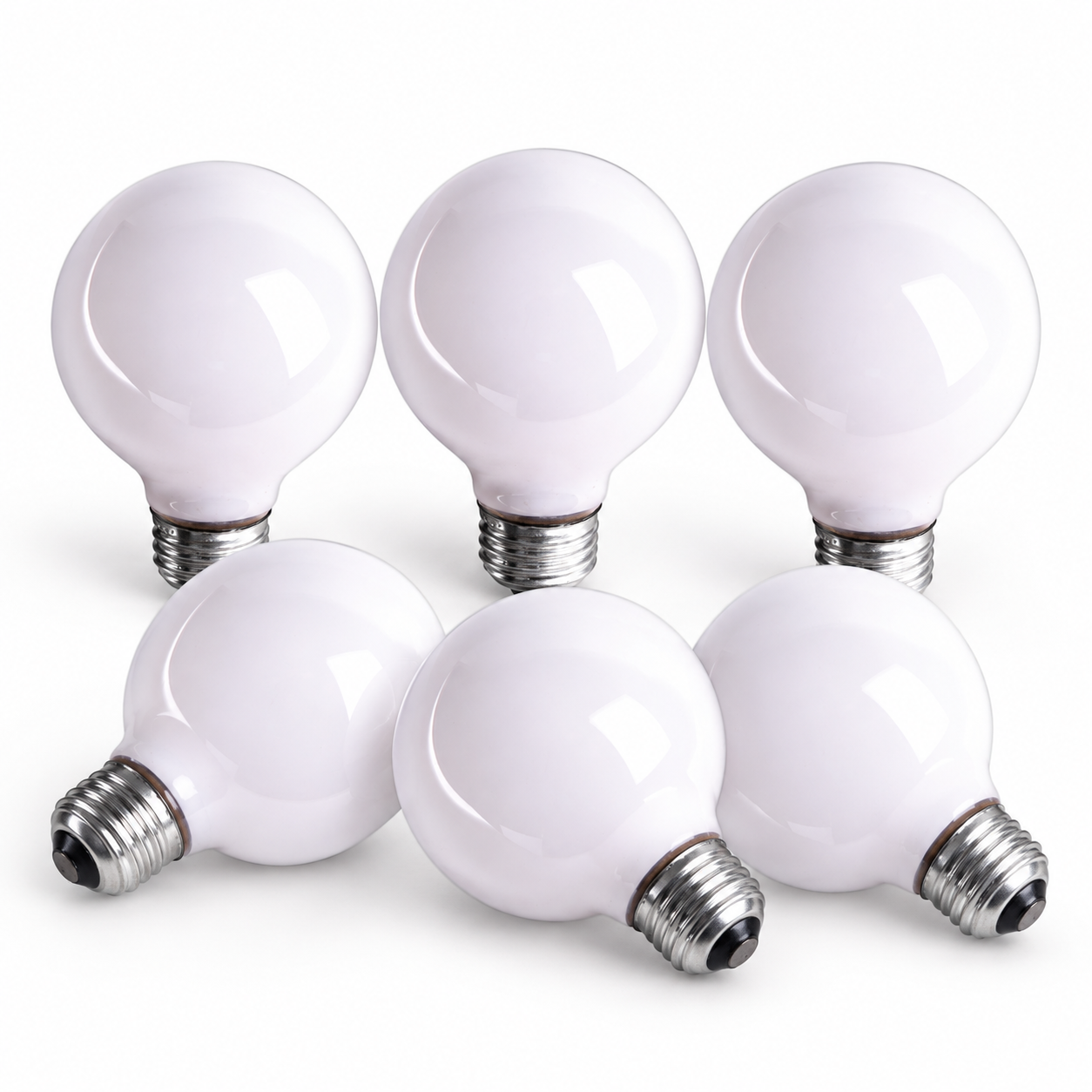 Xtricity Ampoule globe G25 Vanity - 60W / Blanc / E26 - Lot de 6 - Simple Boutique