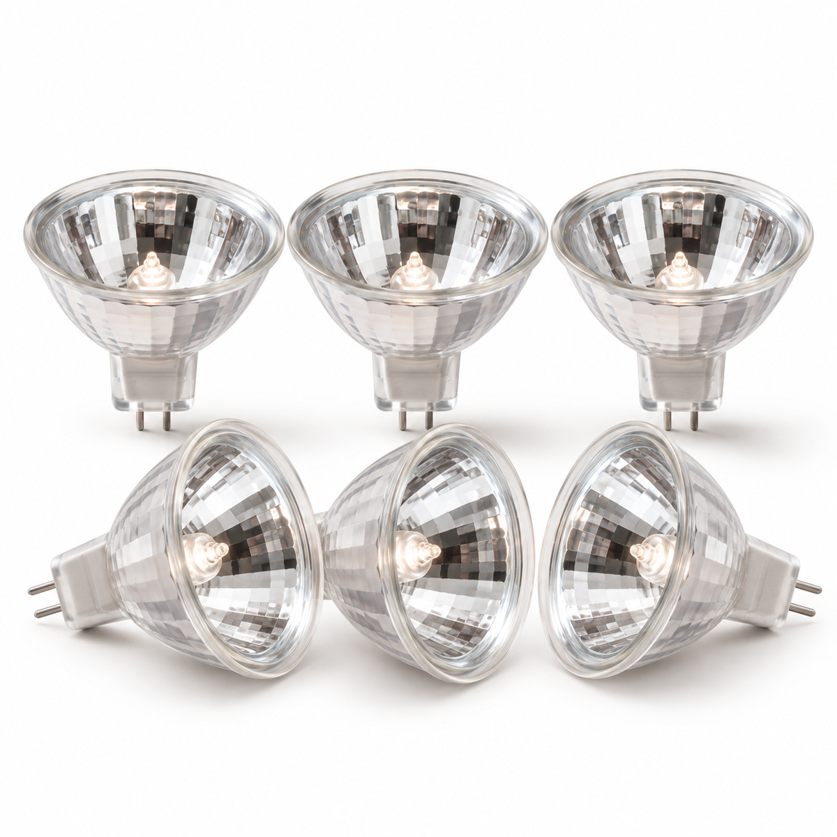 Xtricity Ampoule halogène MR16 - 50W / 825 lumens / Faisceau 36° / GU5.3, 12V - Lot de 6 - Simple Boutique
