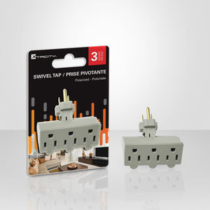 Xtricity Bloc d'alimentation triple avec rotation latérale - emballage - Simple Boutique