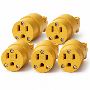 Xtricity Connecteur femelle U-Ground 15 A - Lot de 5 - Simple Boutique