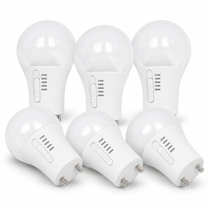 Xtricity DEL A19 10W / 120V / GU24 / 5-TCC sélectionnable Intensité variable 1 paquet - Lot de 6 - Simple Boutique