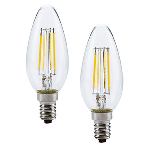 Xtricity - Ensemble de 2 Ampoules DEL à Économie d'énergie, Gradable, Type C, 4.5W, 3000K Blanc Doux - Simple Boutique