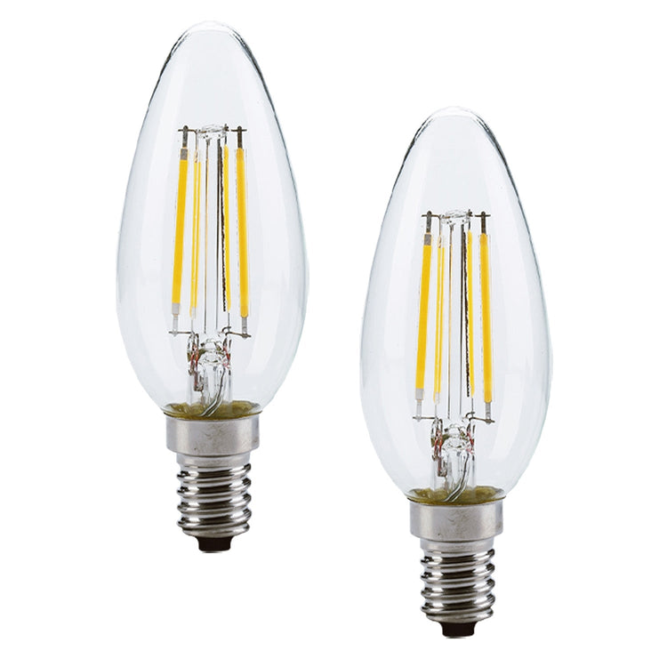 Xtricity - Ensemble de 2 Ampoules DEL à Économie d'énergie, Gradable, Type C, 4.5W, 3000K Blanc Doux - Simple Boutique