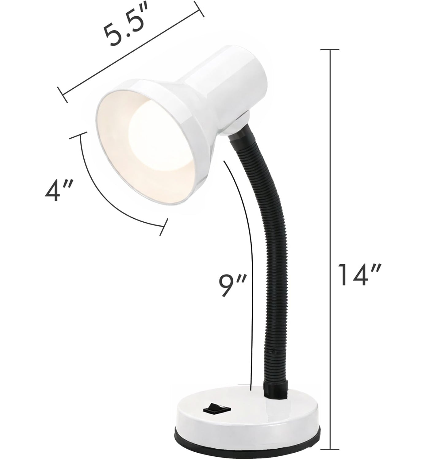 Xtricity Lampe De Table Bras Articulé 60W Blanc - Simple Boutique