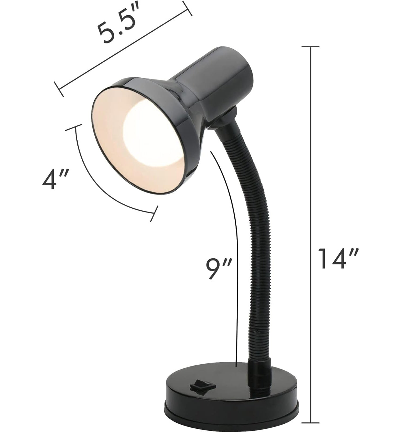 Xtricity Lampe De Table Bras Articulé 60W Noir - Simple Boutique