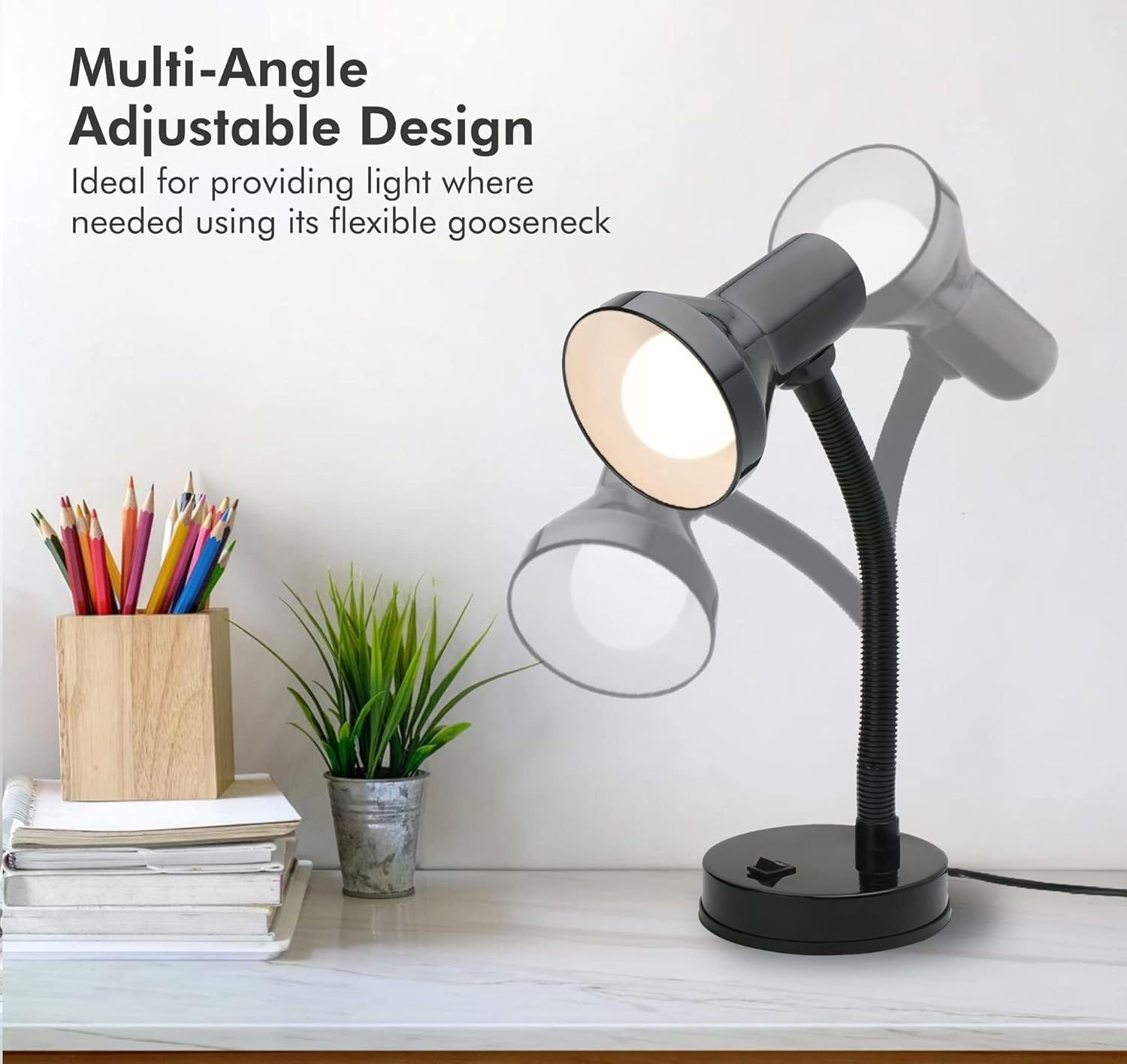 Xtricity Lampe De Table Bras Articulé 60W Noir - Simple Boutique