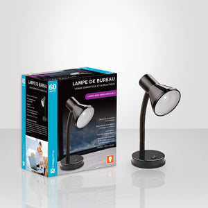 Xtricity Lampe De Table Bras Articulé 60W Noir - Simple Boutique
