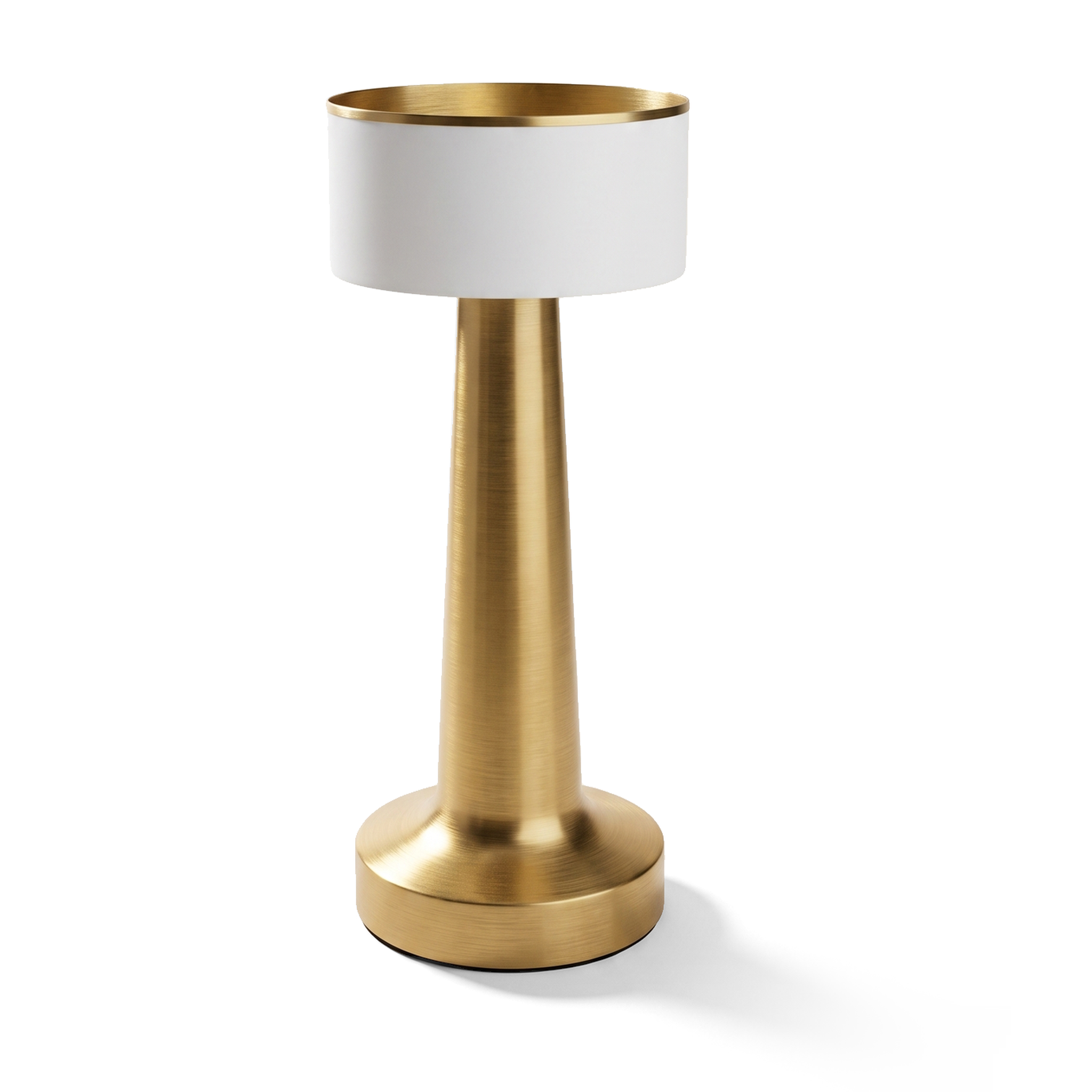 Xtricity Lampe de Table Tactile DEL Portable Sophia - Compacte Sans Fil, 3 Couleurs Gradables, Or - Simple Boutique