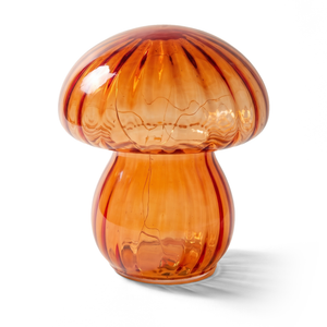 Xtricity Lampe de table champignon en verre ambré - Simple Boutique