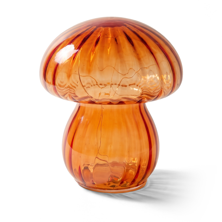 Xtricity Lampe de table champignon en verre ambré - Simple Boutique