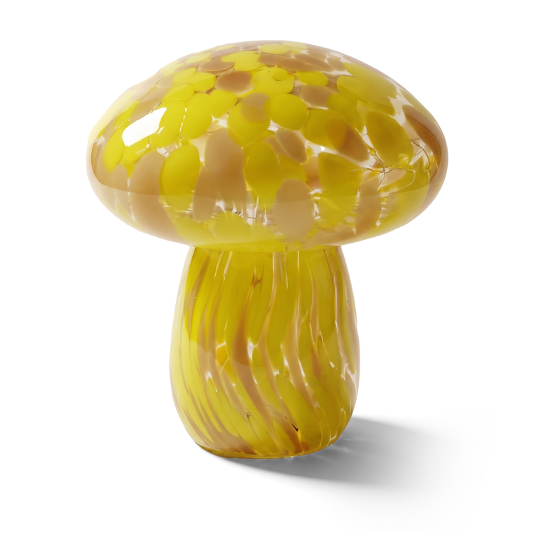 Xtricity Lampe de table champignon jaune en verre - Simple Boutique